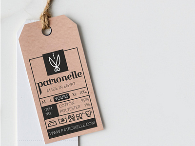 Patronellle Clothes Label branding design logo