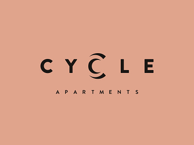 Cycle Apartments architecture brand identity branding design hannah purmort logo logo design minimal modern typography