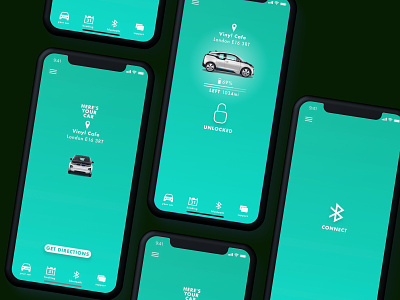 Connect to Your Car after effects app application bmw branding creative dailyui design eco electric car invision invisionstudio minimal mobile product design sketch ui user experience ux
