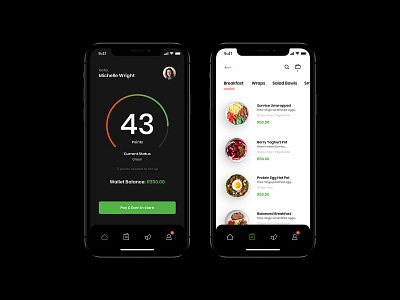 Health Food App design food app mobile ui