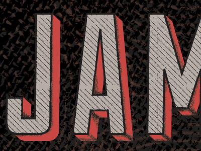 Jam, obviously duke lettering red type