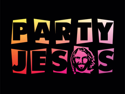Party Jesus colors jesusface party