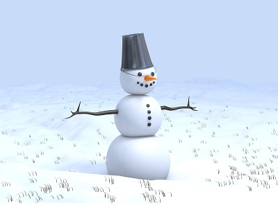 Snowman 3d 3dmodel cinema4d design modeling render snowman snowman3d tutorial