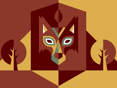 Lion Mask Artwork design illustration vector