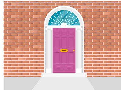 Irish Door Illustration adobe illustrator cc illustration irish door