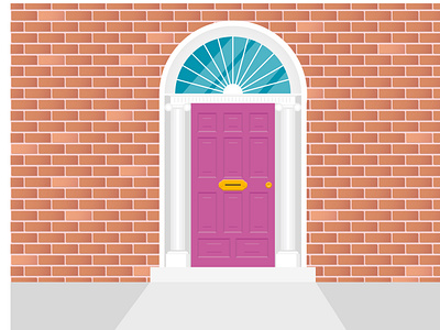 Irish Door Illustration