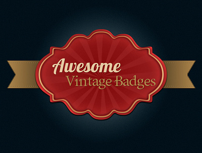 Vintage Badge adobe photoshop cc retro badge vintage badge