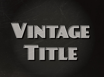 Vintage Text Effect adobe indesign text effect vintage