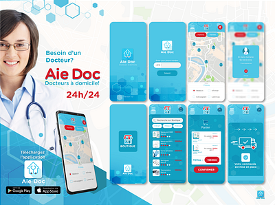 Aie Doc App app design graphic design ui ui ux