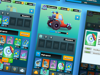 Crazy Route - mobile game art 2d 3d art direction crazy route design game ios mobile ui ux