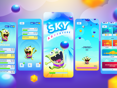 Sky Adventure | Mobile game art