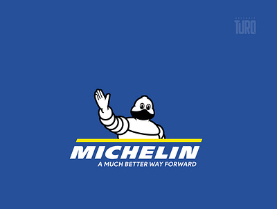 Michelin logo on mask usage awareness branding corona coronavirus design illustration logo minimal typography vector