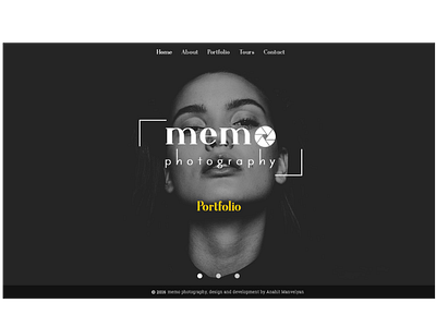 Photographer Portfolio | Landing page | UI/UX black white business clean dark dark ui landing page landingpage minimal minimalism modern photography photoshop portfolio ui uidesign uiux ux web webdesign website