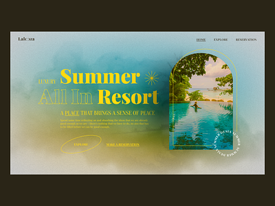 Daily UI 003 Landing Page daily 100 challenge daily ui daily ui 3 design challenge product resort summer ui ui design web web design