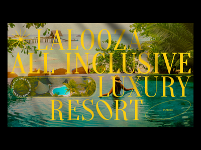 LALOOZA | LANDING PAGE branding header hero lalooza landing design resort summer typography web design website