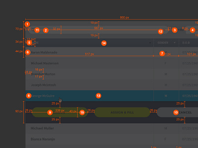 UI Spec clean dark flat healthcare interface medical software spec ui ux