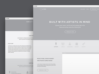 Optimized Landing Page high fidelity home page ia illustrator landing page ui ux vector wireframes