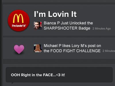 I ♥ Bianca burger fight food game mcdonalds muflurry