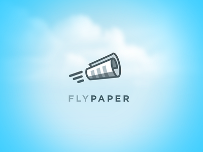 You Think You Fly? branding clean clouds icon logo paper retro sky