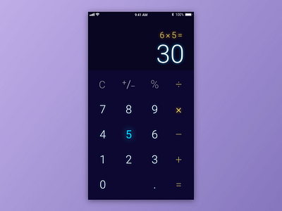 Calculator - Daily UI 004 app calculator dailyui dailyui 004