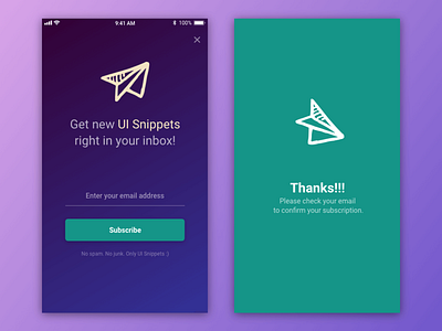 Subscribe – Daily UI #026