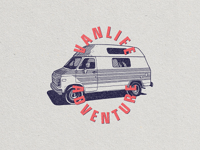 Vanlife adventure logo