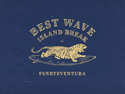 Surf tiger t-shirt print