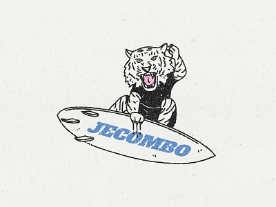 Surf tiger badge graphic design grunge texture illustration print design retro retro badge retro design retro logo shortboard surf surfboard surfer surfers surfing texture tiger tiger logo vintage badge vintage logo