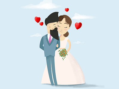 Countdown desenho illustration illustrator love marriage wedding