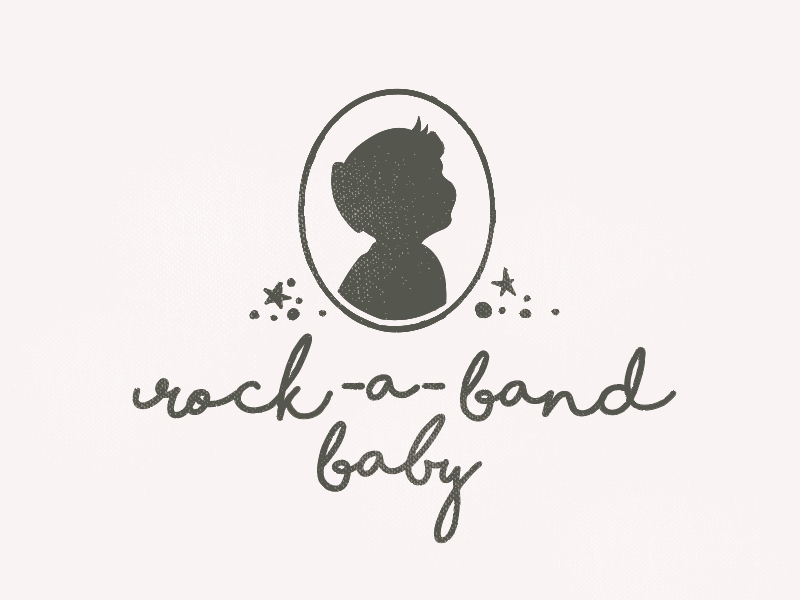 rockaband baby logo by Alyssa Vertin on Dribbble