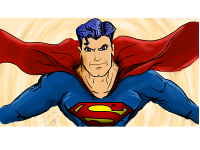 The Man Of Steel Flying comics dc drawing graphic illustration superman