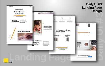 Daily UI 3 - A Regular Pencil Landing Page (Rebound)