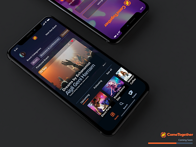 ComeTogether App Mockup - A Sneak peak of the MVP