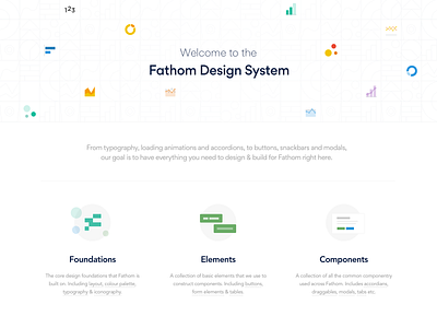 Fathom Design System brand design design system digital illustration ui ux
