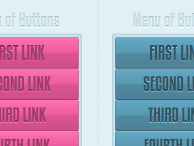 Pure CSS Buttons buttons css menu web design