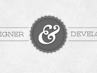 This Is What I Am ampersand grayscale typography web design