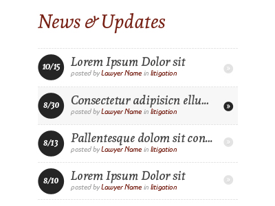 News And Updates feed news rss updates web design
