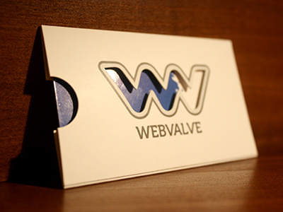 Webvalve Business Card branding business card identity logo