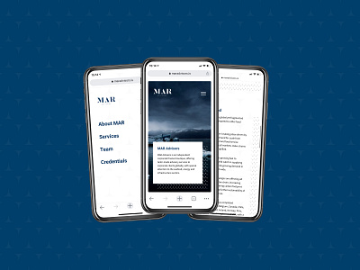 MAR Advisors design figma iceland minimal simple ui ux web