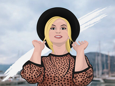 Olesia Andreeva adobedraw adobeillustrator art blond character digitalartist digitaldesign draw girl graphic graphicdesigner illustration illustrationart illustrator portrait vector vectorillustration