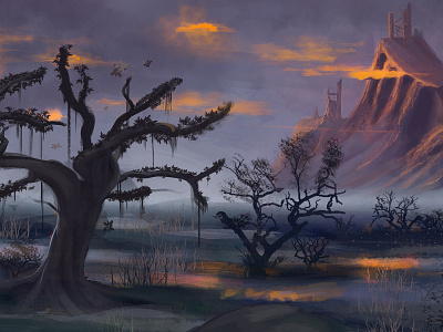 Swamps valley artdirection cc digital drawing painting photoshop