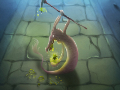 Hello Dribbblers! art character art design dragon fantasy illustration monster