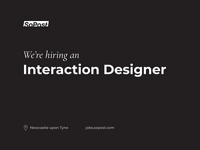 We're Hiring!