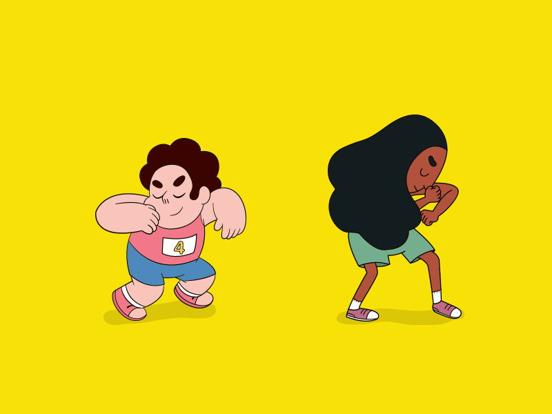 Steven & Connie 2d animation carrera cartoon cartoon network character animation connie gems steven steven universe