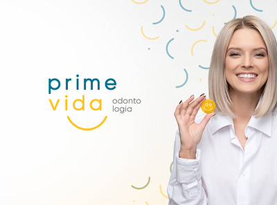 Prime Vida - Logo Design branding clean clinic dentist design doctor logo modern odontology smile