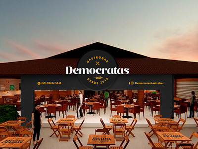 Democratas - Gastrobar visual identity