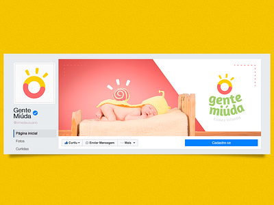 Gente Miúda - Fanpage branding childbook clean design kids logo maker modern photographer video maker