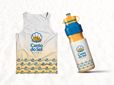 Canto do Sol Hotel - Squeeze beach branding clean design hotel hotel logo logo modern praia sea shell shirt squeeze sun