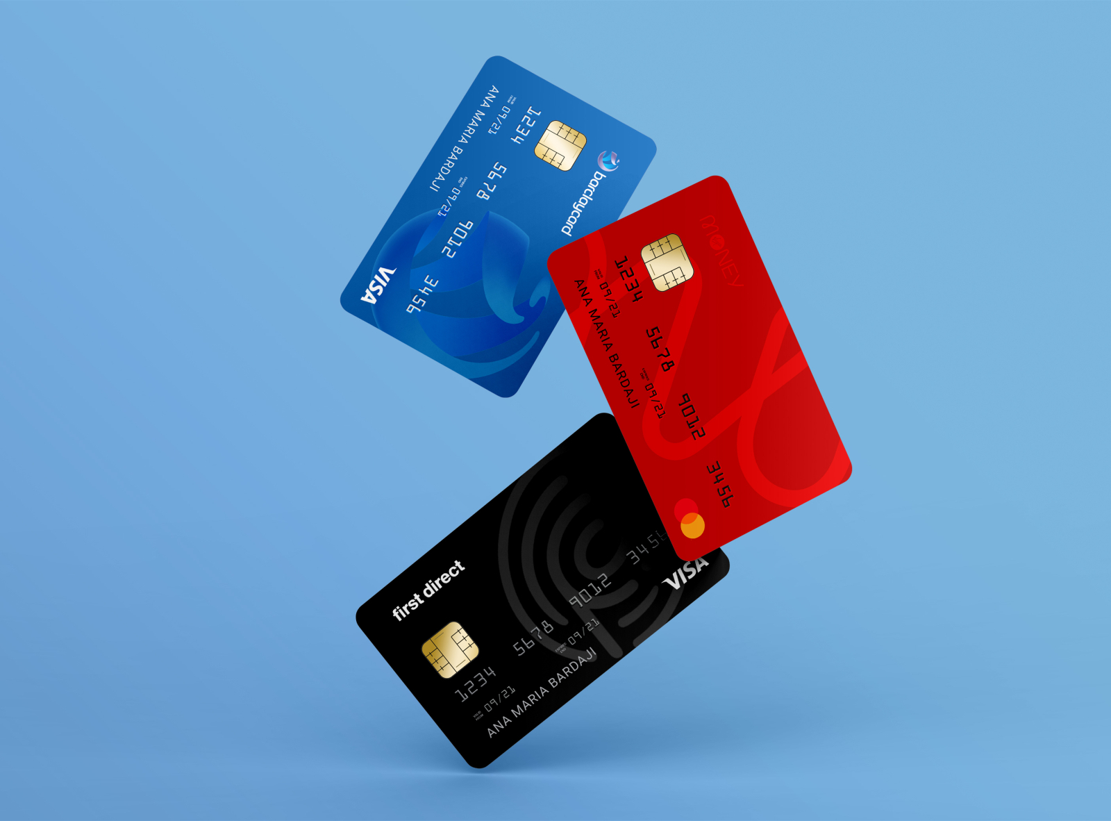 Banking cards by Ana Maria Bardaji Torres on Dribbble