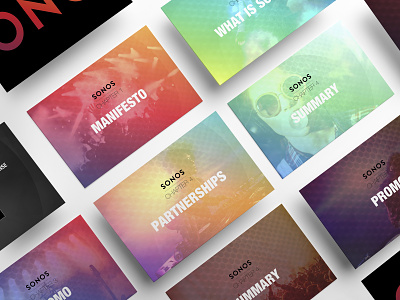 Sonos screens colorful corporate design creativity design graphic design presentation design
